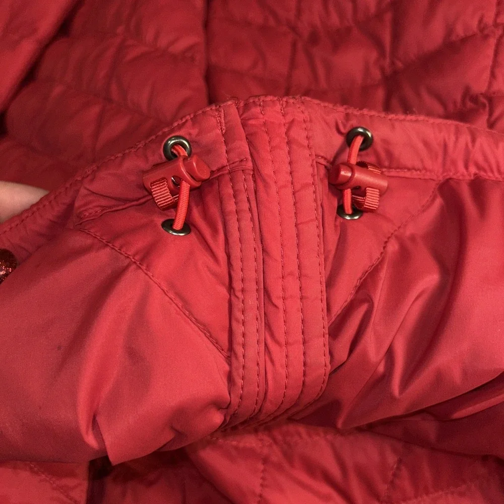 THE NORTH FACE THERMOBALL Men‎ Quilted Jacket Size XL/TG Insulated Red Nylon